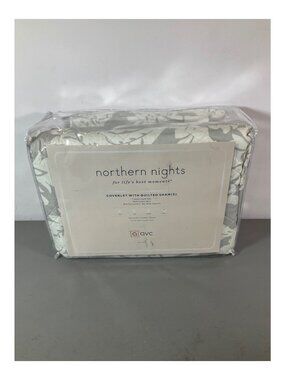Northern Nights King Coverlet & Quilted Shams Set, 300TC 100% Cotton - Buttersco